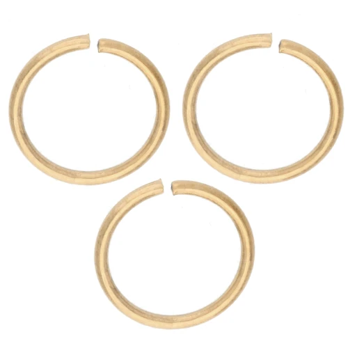 Anelli aperti 8x0,8 mm - Acciaio inossidabile 316L Dorato x100