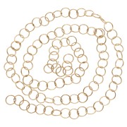 Anelli aperti 8x0,8 mm - Acciaio inossidabile 316L Dorato x100