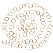Anelli aperti 8x0,8 mm - Acciaio inossidabile 316L Dorato x100