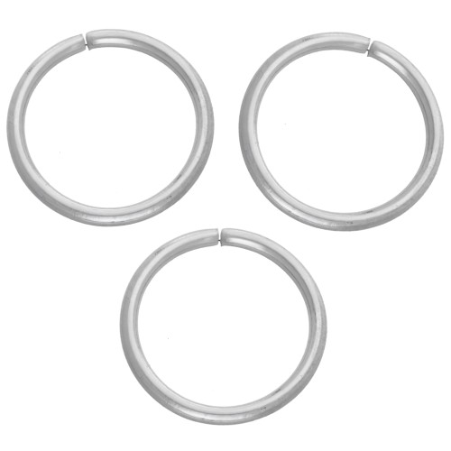Anelli aperti 8x0,8 mm - Acciaio inossidabile 316L x100