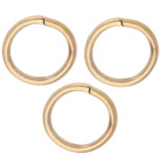 Anelli aperti 8x1 mm - Acciaio inossidabile 316L Dorato x100