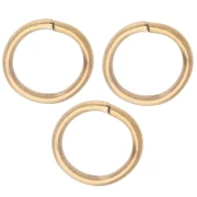 Anelli aperti 8x1 mm - Acciaio inossidabile 316L Dorato x100