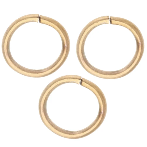 Anelli aperti 8x1 mm - Acciaio inossidabile 316L Dorato x100