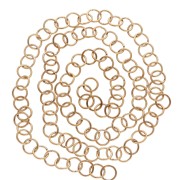 Anelli aperti 8x1 mm - Acciaio inossidabile 316L Dorato x100