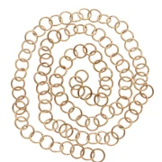 Anelli aperti 8x1 mm - Acciaio inossidabile 316L Dorato x100