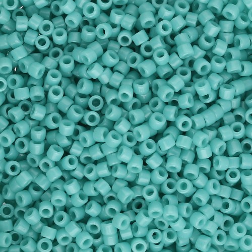 Miyuki Delica 11/0 DB0729 - Verde turchese opaco, confezione da 100 g