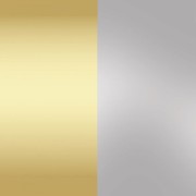 Set di 3 lastre di metallo a rilievo 20x20 cm - Artemio - Oro pallido - Argentato