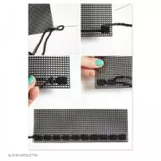 Modello Canevas Plastique da ricamare per pochette e borsa 33.5x35.5cm n°7