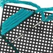 Modello Canevas Plastique da ricamare per pochette e borsa 33.5x35.5cm n°7