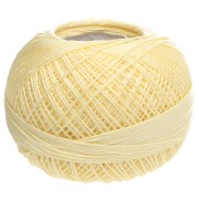 Light Yellow - Filo di cotone Lizbeth misura 20 - Giallo chiaro n. 615 x 192 m Filo di cotone Lizbeth misura 20 - Giallo chiaro n. 615 x 192 m