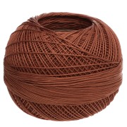 Marrone scuro - Filo di cotone Lizbeth misura 40 - Maple Syrup n. 716 x 274 m Filo di cotone Lizbeth misura 40 - Maple Syrup n. 716 x 274 m