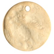 Zecchini tondi stropicciati 15 mm - Dorato con oro fino satinato x5|raw }}