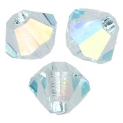 Biconi Preciosa - Rondelle Bead 3 mm - Argento Acquamarina AB x30
