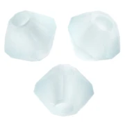 Biconi Preciosa - Rondella da 3 mm - Argento acquamarina opaco x30