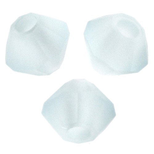 Biconi Preciosa - Rondella da 3 mm - Argento acquamarina opaco x30