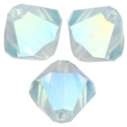 Biconi Preciosa - Rondelle Bead 6 mm - Silver Aquamarine AB 2X x12