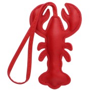Ciondolo a forma di aragosta 10,5x6 cm per gioielli da borsa - PU - Rosso x1