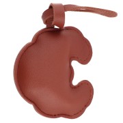 Ciondolo a mezzaluna 7x6,5 cm per gioielli da borsa - PU - Marrone x1