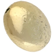 Perla rotonda appiattita da 16,5 mm in acrilico metallizzato CCB - Dorato x1