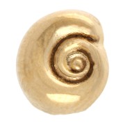 Spingi conchiglia a spirale da 5 mm per pizzo da 3 mm - Dorato con oro fino x1
