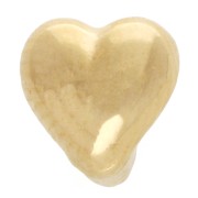 Pistoncino a cuore da 5,5 mm per pizzo da 3 mm - Dorato in oro fino x1