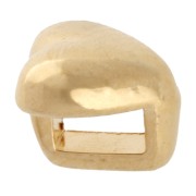 Pistoncino a cuore da 5,5 mm per pizzo da 3 mm - Dorato in oro fino x1