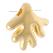 Perla di corallo da 9 mm - Dorata con oro fino x1|raw }}