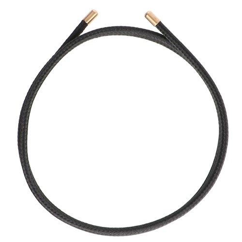 Cordoncino magnetico per bracciale e collana - Acciaio inossidabile 316 Gold - Nero x1