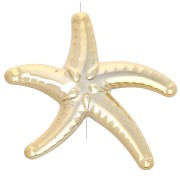 dorato - 37x43 mm perla di stella marina in acrilico metallizzato CCB - Oro x1 37x43 mm perla di stella marina in acrilico metallizzato CCB - Oro x1