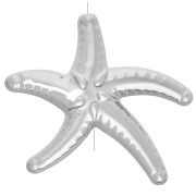 37x43 mm acrilico metallizzato stella marina perla CCB - Argento x1
