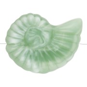 Perlina acrilica 20x16 mm con guscio di lumaca - Lichene marmorizzato x1