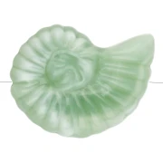 Perlina acrilica 20x16 mm con guscio di lumaca - Lichene marmorizzato x1