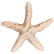 Ciondolo in resina 37x38 mm - Beige - Marrone chiaro marmorizzato x1
