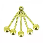 Orecchini Ear Jackets biglie mm.18  in Argento 925 dorato x2