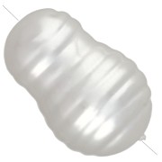 Perla barocca irregolare 15x10 mm, imitazione perla d'acqua dolce - Bianco perlato x1