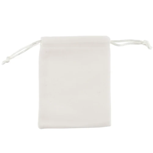 Astuccio per gioielli in velluto 80x100 mm - Crema x1