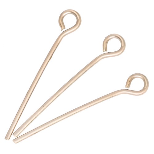 Chiodi a testa tonda 19x0,7 mm - 3 micron Placcato oro x6