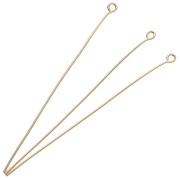 Chiodi a testa tonda 60x0,7 mm - 3 micron Placcato oro x6