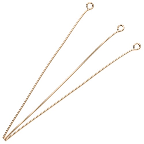Chiodi a testa tonda 60x0,7 mm - 3 micron Placcato oro x6