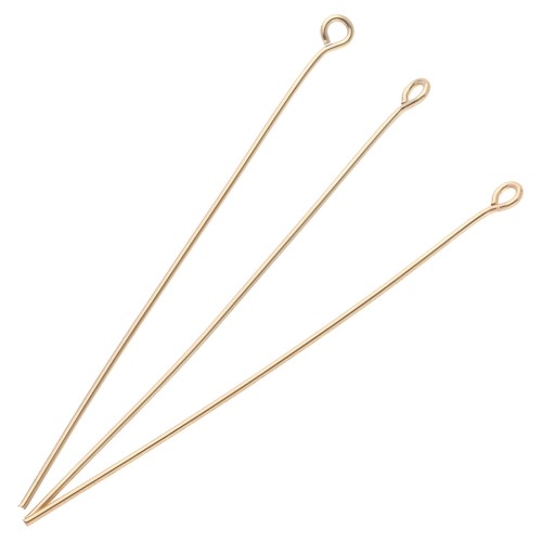 Chiodi a testa tonda 51x0,7 mm - 3 micron Placcato oro x6
