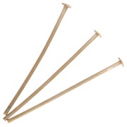 Chiodi a testa piatta 17x0,5 mm - 3 micron Placcato oro x6|raw }}