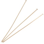 Chiodi a testa piatta 41x0,6 mm - 3 micron Placcato oro x6|raw }}