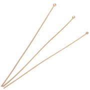 Chiodini pallina 62x0,8 mm - 3 micron Placcato oro x6|raw }}