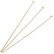 Chiodi a testa piatta 60x0,8 mm - 3 micron Placcato oro x6