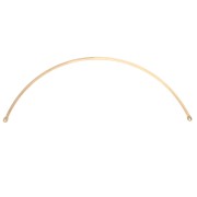Oro 24 Carati - Distanziatore a mezzo anello per collana 125x2 mm - Dorato con oro fino x1 Distanziatore a mezzo anello per collana 125x2 mm - Dorato con oro fino x1