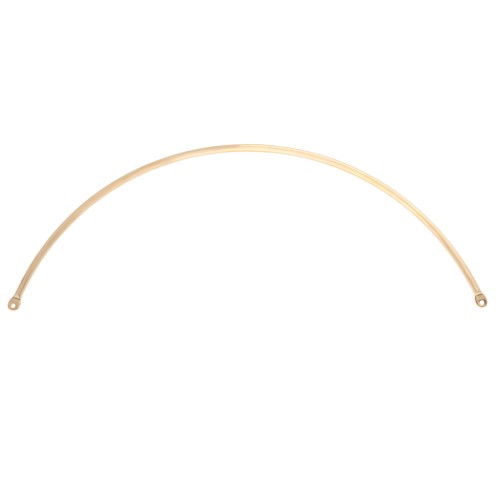 Distanziatore a mezzo anello per collana 125x2 mm - Dorato con oro fino x1