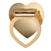 Fermaglio per foulard a forma di cuore bombato 30 mm - Dorato con oro fino x1