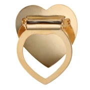 Fermaglio per foulard a forma di cuore bombato 30 mm - Dorato con oro fino x1