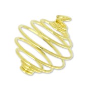 Pendente gabbia per perle mm. 12 dorato x1|raw }}