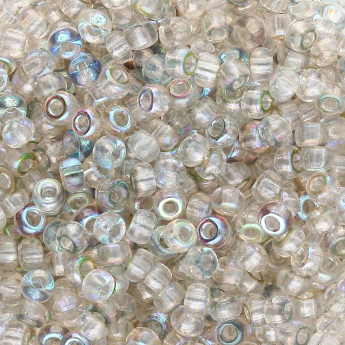 Perline Miyuki 8/0 55026 - Crystal Green Rainbow x8 g